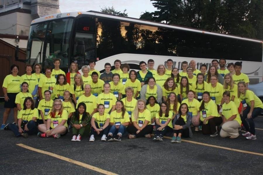 The Holy Spirit Catholic Church youth group traveled by bus to hear Pope Francis speak in Philadelphia this weekend.