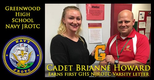 Greenwood ROTC Awards First Varsity Letter