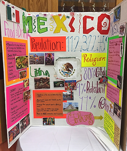 Tri-fold Boards Teach Students About the Diversity of Greenwoods Student Body