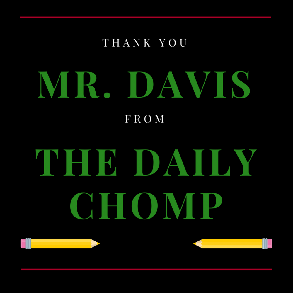 Thank You, Mr. Davis