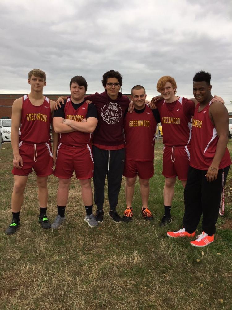(Left to Right) Chaz Zickus, Matthew Dishmon, Carlos Gomez, Byron Wood, Jackson Smith, and Jacob Ellis