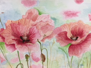 Watercolor painting by Ms. Willett