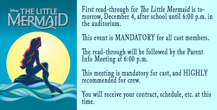 The Little Mermaid Cast Read