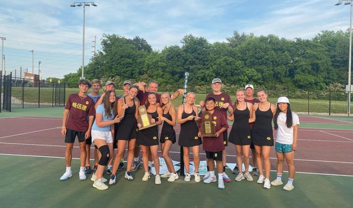 The Greenwood Tennis Team Making a Racket on the Courts